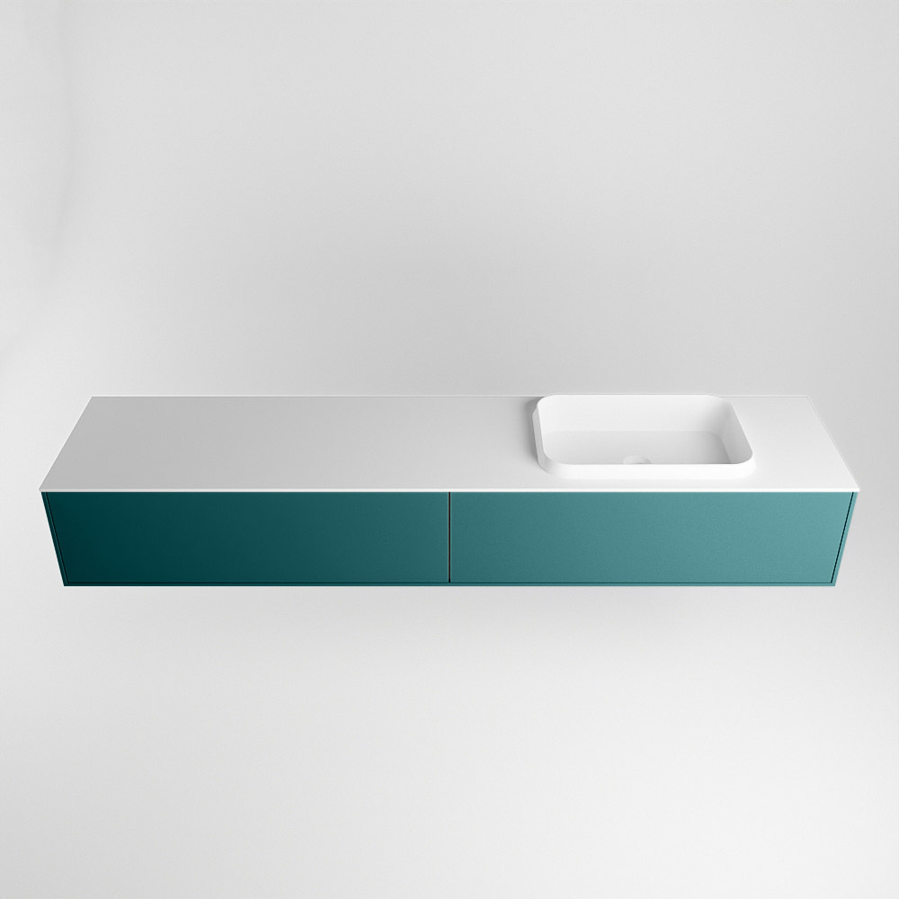 MONDIAZ ERIN 200cm mueble de baño color Smag 2 cajones. Lavabo RIDGE Derecho 1 orificio color Talc. 5 MONDIAZ ERIN 200cm mueble de baño color Smag 2 cajones. Lavabo RIDGE Derecho 1 orificio color Talc. - Imagen 5