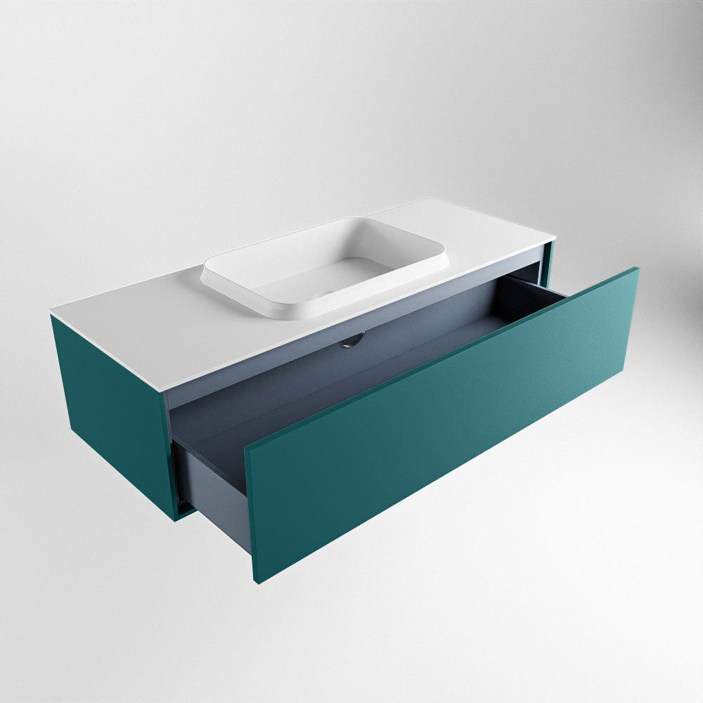 MONDIAZ ERIN 120cm mueble de baño color Smag 1 cajón. Lavabo RIDGE Centro sin orificio color Talc. 6 MONDIAZ ERIN 120cm mueble de baño color Smag 1 cajón. Lavabo RIDGE Centro sin orificio color Talc. - Imagen 6