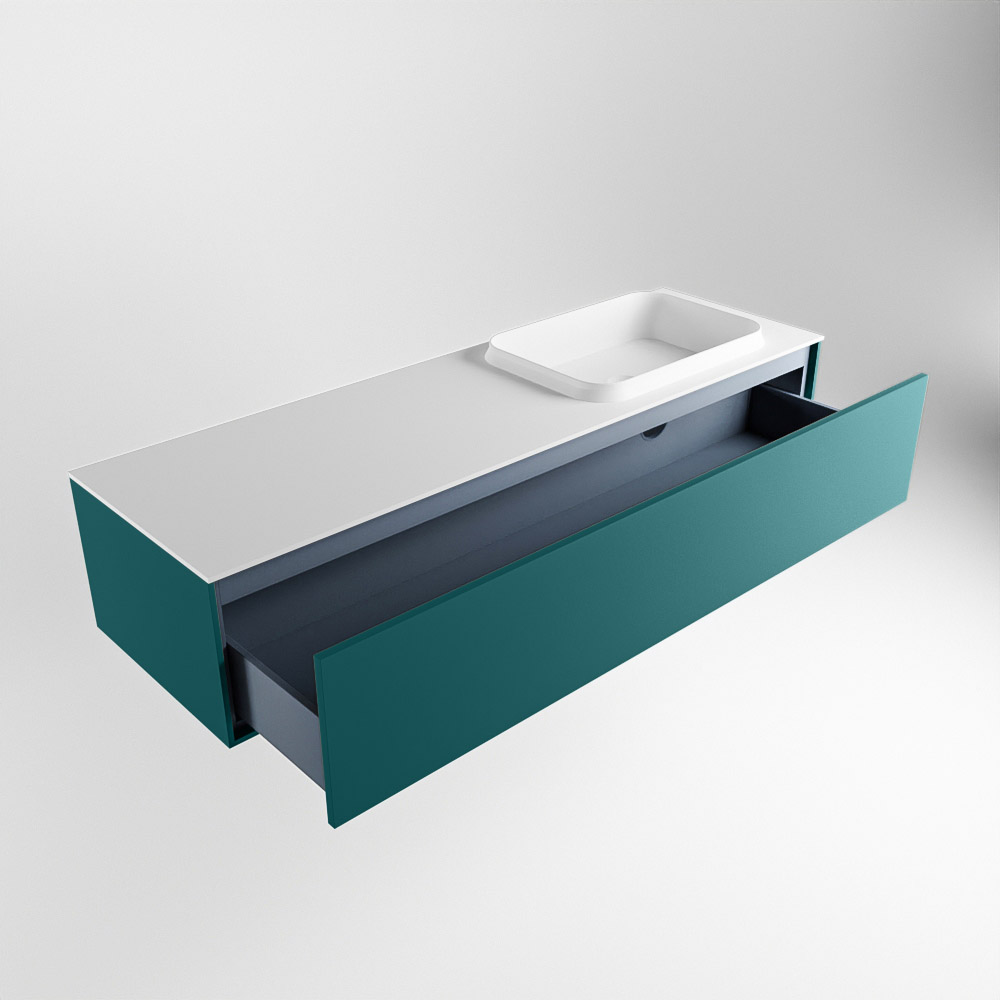 MONDIAZ ERIN 150cm mueble de baño color Smag 1 cajón. Lavabo RIDGE Derecho sin orificio color Talc. 6 MONDIAZ ERIN 150cm mueble de baño color Smag 1 cajón. Lavabo RIDGE Derecho sin orificio color Talc. - Imagen 6