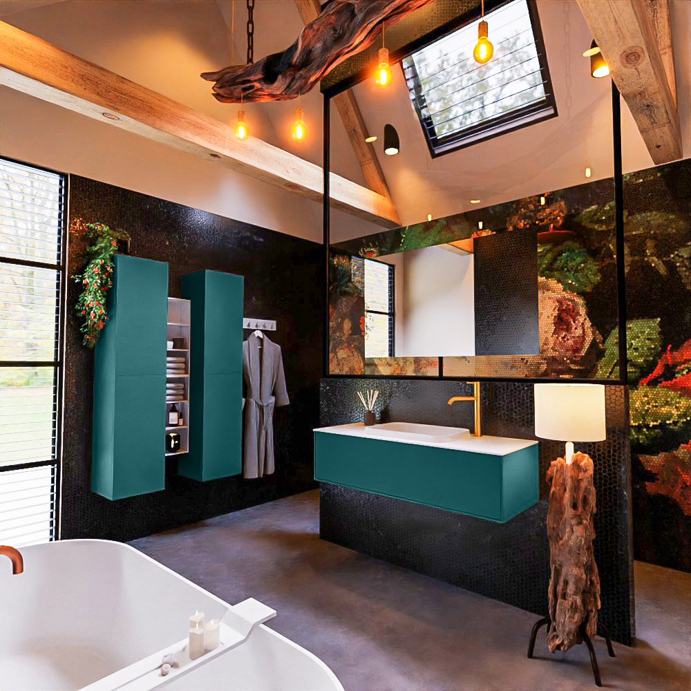 MONDIAZ ERIN 120cm mueble de baño color Smag 1 cajón. Lavabo RIDGE Centro 1 orificio color Talc. 2 MONDIAZ ERIN 120cm mueble de baño color Smag 1 cajón. Lavabo RIDGE Centro 1 orificio color Talc. - Imagen 2