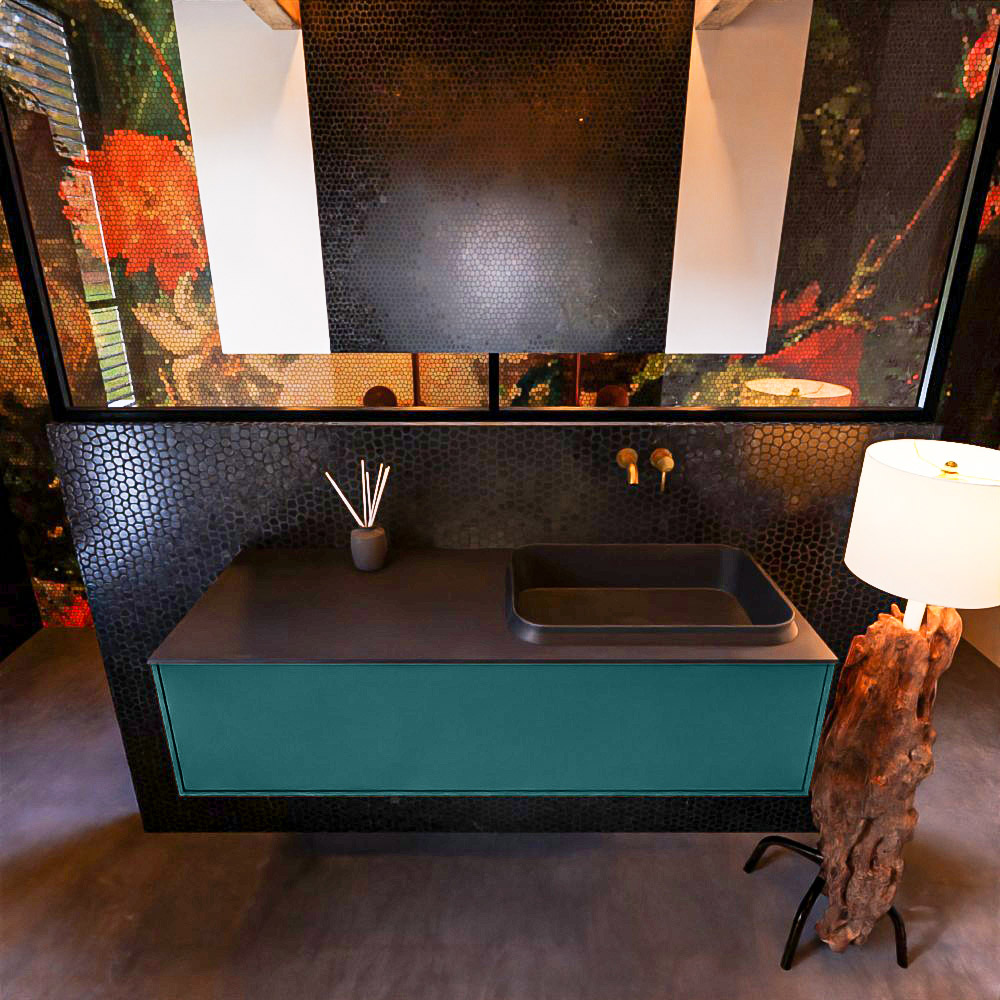 MONDIAZ ERIN 120cm mueble de baño color Smag 1 cajón. Lavabo RIDGE Derecho sin orificio color Urban. 3 MONDIAZ ERIN 120cm mueble de baño color Smag 1 cajón. Lavabo RIDGE Derecho sin orificio color Urban. - Imagen 3