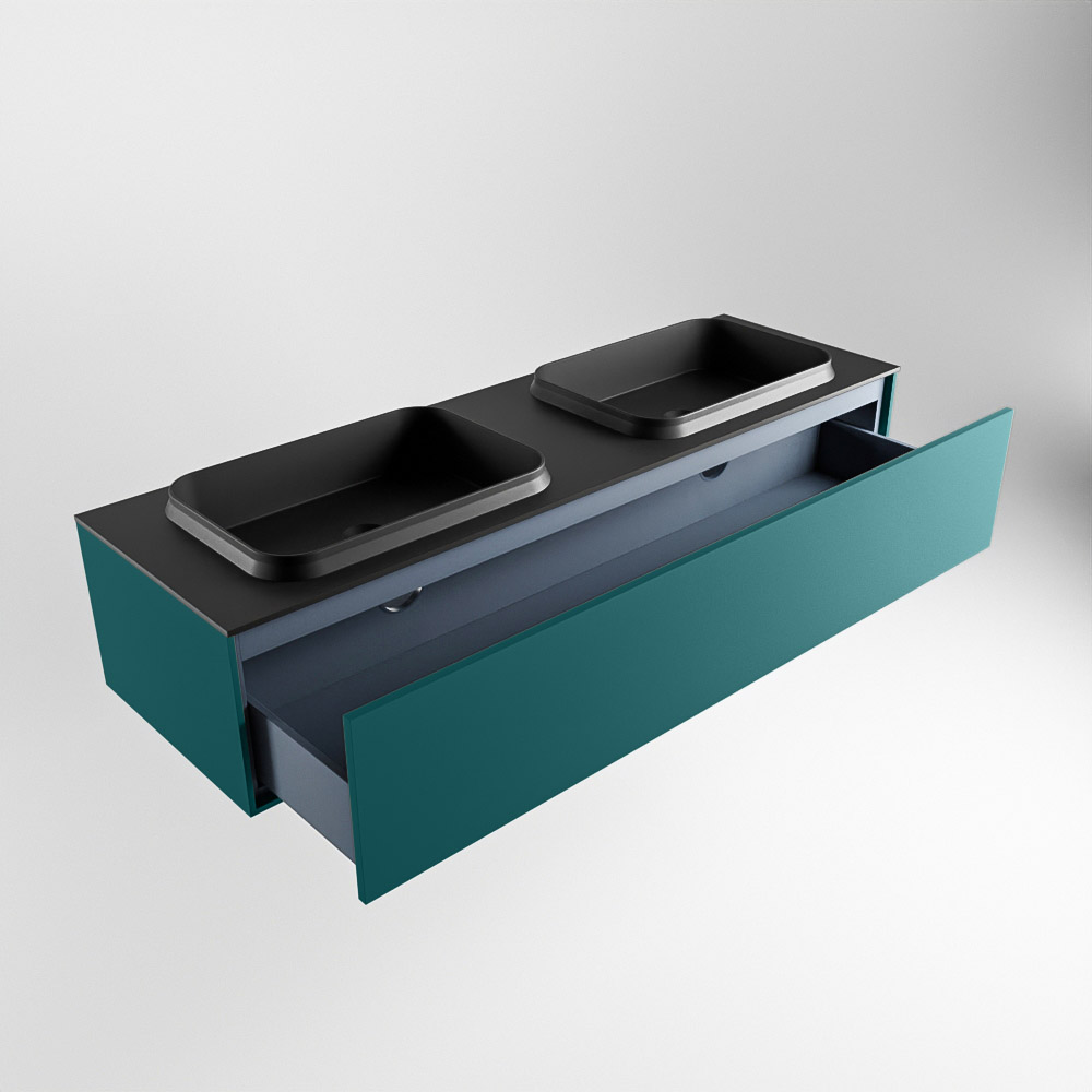 MONDIAZ ERIN 150cm mueble de baño color Smag 1 cajón. Lavabo RIDGE Doble 2 orificios color Urban. 6 MONDIAZ ERIN 150cm mueble de baño color Smag 1 cajón. Lavabo RIDGE Doble 2 orificios color Urban. - Imagen 6
