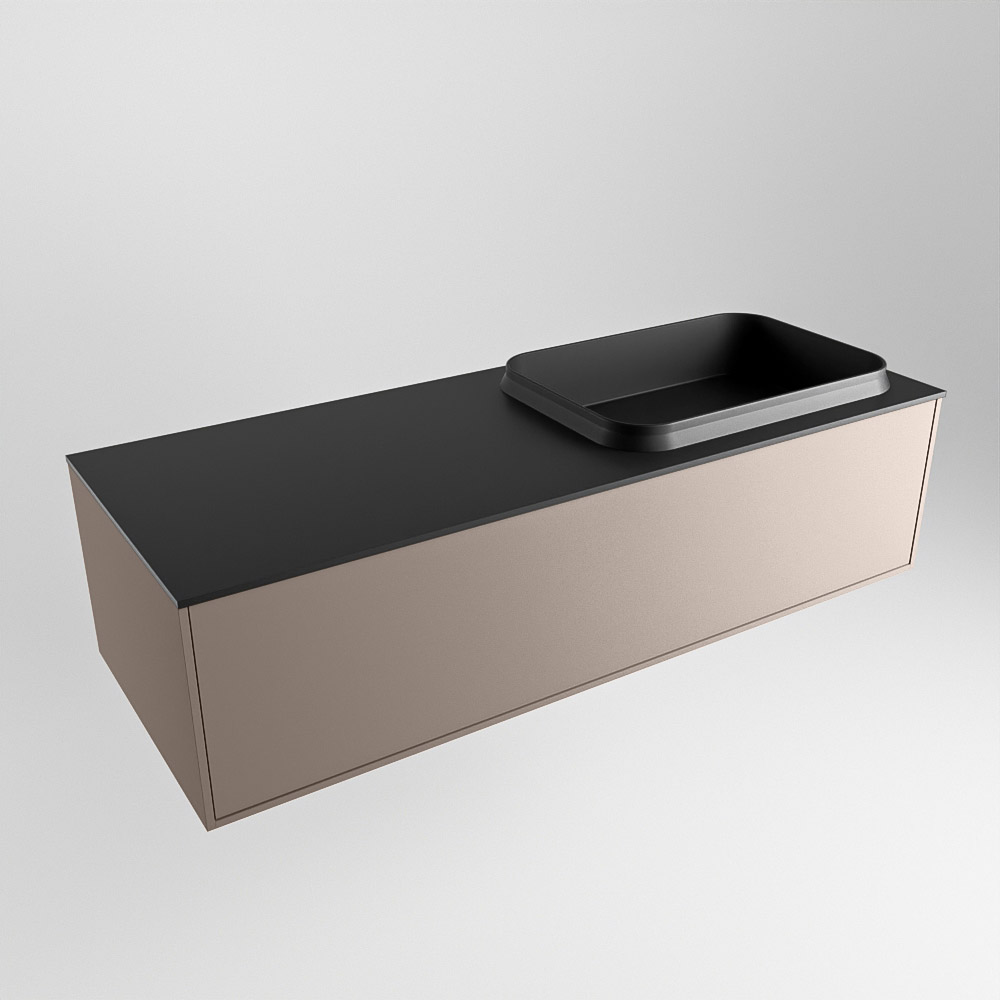 MONDIAZ ERIN 120cm mueble de baño color Smoke 1 cajón. Lavabo RIDGE Derecho 1 orificio color Urban. 4 MONDIAZ ERIN 120cm mueble de baño color Smoke 1 cajón. Lavabo RIDGE Derecho 1 orificio color Urban. - Imagen 4