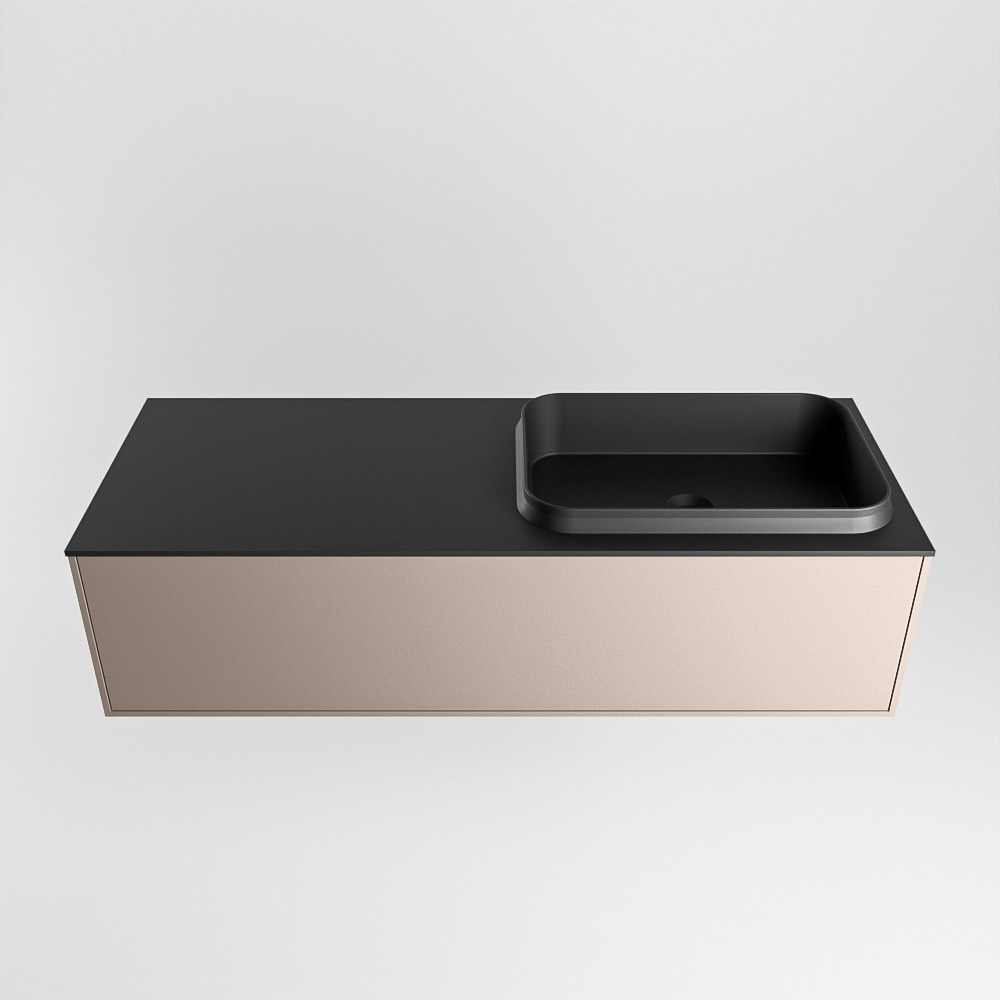 MONDIAZ ERIN 120cm mueble de baño color Smoke 1 cajón. Lavabo RIDGE Derecho sin orificio color Urban. 5 MONDIAZ ERIN 120cm mueble de baño color Smoke 1 cajón. Lavabo RIDGE Derecho sin orificio color Urban. - Imagen 5