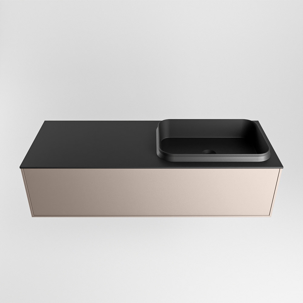 MONDIAZ ERIN 120cm mueble de baño color Smoke 1 cajón. Lavabo RIDGE Derecho 1 orificio color Urban. 5 MONDIAZ ERIN 120cm mueble de baño color Smoke 1 cajón. Lavabo RIDGE Derecho 1 orificio color Urban. - Imagen 5