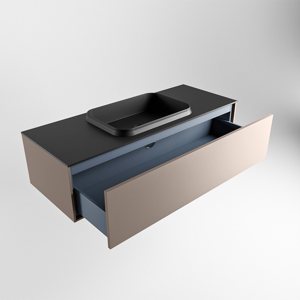MONDIAZ ERIN 120cm mueble de baño color Smoke 1 cajón. Lavabo RIDGE Centro 1 orificio color Urban. 6 MONDIAZ ERIN 120cm mueble de baño color Smoke 1 cajón. Lavabo RIDGE Centro 1 orificio color Urban. - Imagen 6