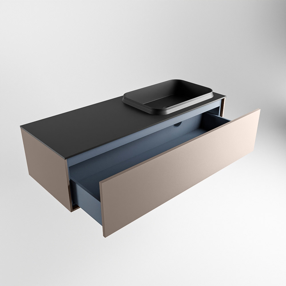 MONDIAZ ERIN 120cm mueble de baño color Smoke 1 cajón. Lavabo RIDGE Derecho 1 orificio color Urban. 6 MONDIAZ ERIN 120cm mueble de baño color Smoke 1 cajón. Lavabo RIDGE Derecho 1 orificio color Urban. - Imagen 6