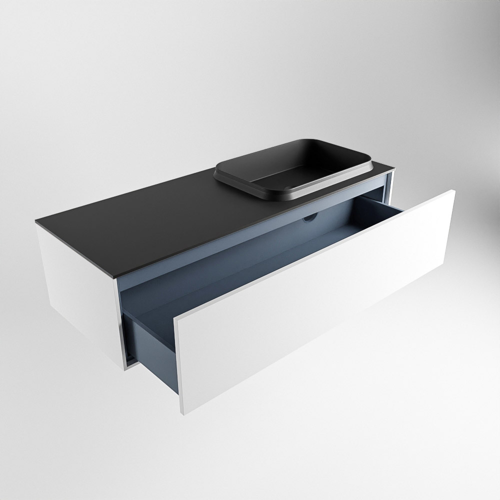 MONDIAZ ERIN 120cm mueble de baño color Talc 1 cajón. Lavabo RIDGE Derecho 1 orificio color Urban. 6 MONDIAZ ERIN 120cm mueble de baño color Talc 1 cajón. Lavabo RIDGE Derecho 1 orificio color Urban. - Imagen 6