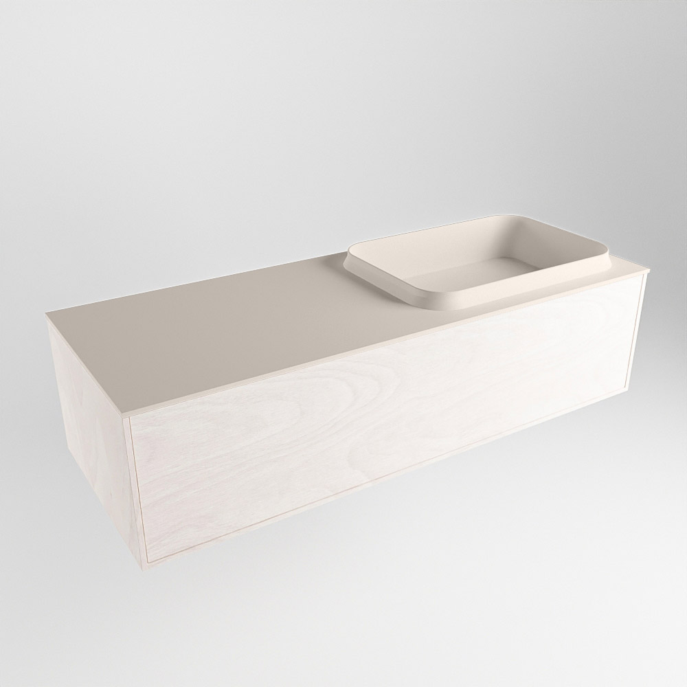 MONDIAZ ERIN 120cm mueble de baño color Underlayment 1 cajón. Lavabo RIDGE Derecho 1 orificio color Linen. 4 MONDIAZ ERIN 120cm mueble de baño color Underlayment 1 cajón. Lavabo RIDGE Derecho 1 orificio color Linen. - Imagen 4