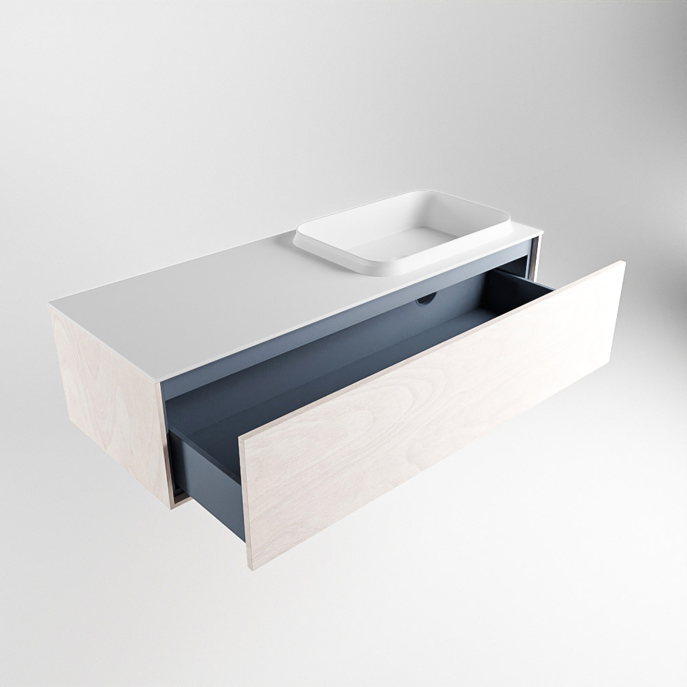 MONDIAZ ERIN 120cm mueble de baño color Underlayment 1 cajón. Lavabo RIDGE Derecho sin orificio color Talc. 6 MONDIAZ ERIN 120cm mueble de baño color Underlayment 1 cajón. Lavabo RIDGE Derecho sin orificio color Talc. - Imagen 6