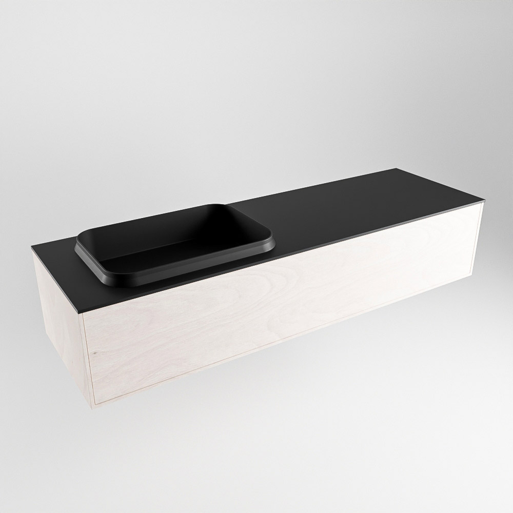 MONDIAZ ERIN 150cm mueble de baño color Underlayment 1 cajón. Lavabo RIDGE Izquierda 1 orificio color Urban. 4 MONDIAZ ERIN 150cm mueble de baño color Underlayment 1 cajón. Lavabo RIDGE Izquierda 1 orificio color Urban. - Imagen 4
