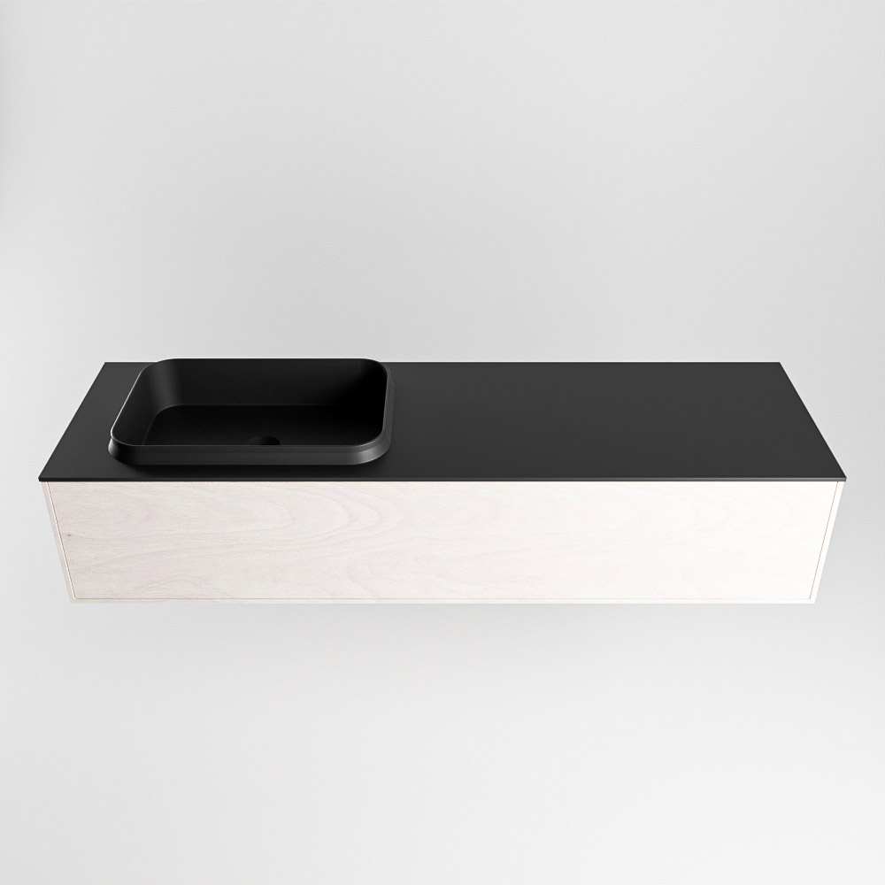 MONDIAZ ERIN 150cm mueble de baño color Underlayment 1 cajón. Lavabo RIDGE Izquierda 1 orificio color Urban. 5 MONDIAZ ERIN 150cm mueble de baño color Underlayment 1 cajón. Lavabo RIDGE Izquierda 1 orificio color Urban. - Imagen 5