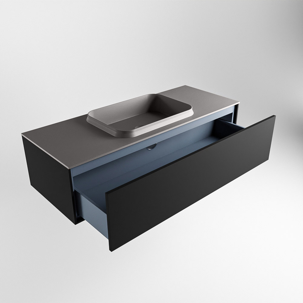 MONDIAZ ERIN 120cm mueble de baño color Urban 1 cajón. Lavabo RIDGE Centro 1 orificio color Dark Grey. 6 MONDIAZ ERIN 120cm mueble de baño color Urban 1 cajón. Lavabo RIDGE Centro 1 orificio color Dark Grey. - Imagen 6