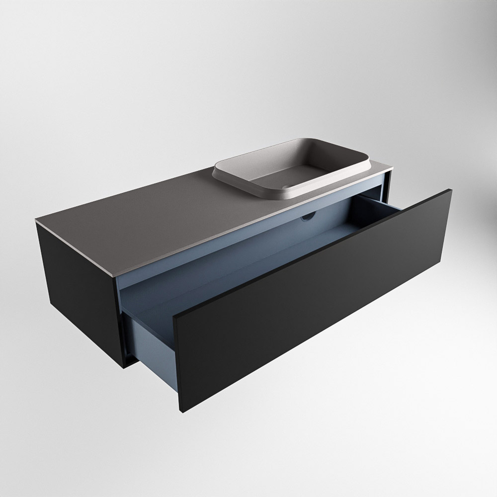 MONDIAZ ERIN 120cm mueble de baño color Urban 1 cajón. Lavabo RIDGE Derecho 1 orificio color Dark Grey. 6 MONDIAZ ERIN 120cm mueble de baño color Urban 1 cajón. Lavabo RIDGE Derecho 1 orificio color Dark Grey. - Imagen 6