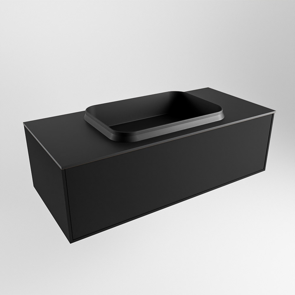 MONDIAZ ERIN 100cm mueble de baño color Urban 1 cajón. Lavabo RIDGE Centro sin orificio color Urban. 4 MONDIAZ ERIN 100cm mueble de baño color Urban 1 cajón. Lavabo RIDGE Centro sin orificio color Urban. - Imagen 4