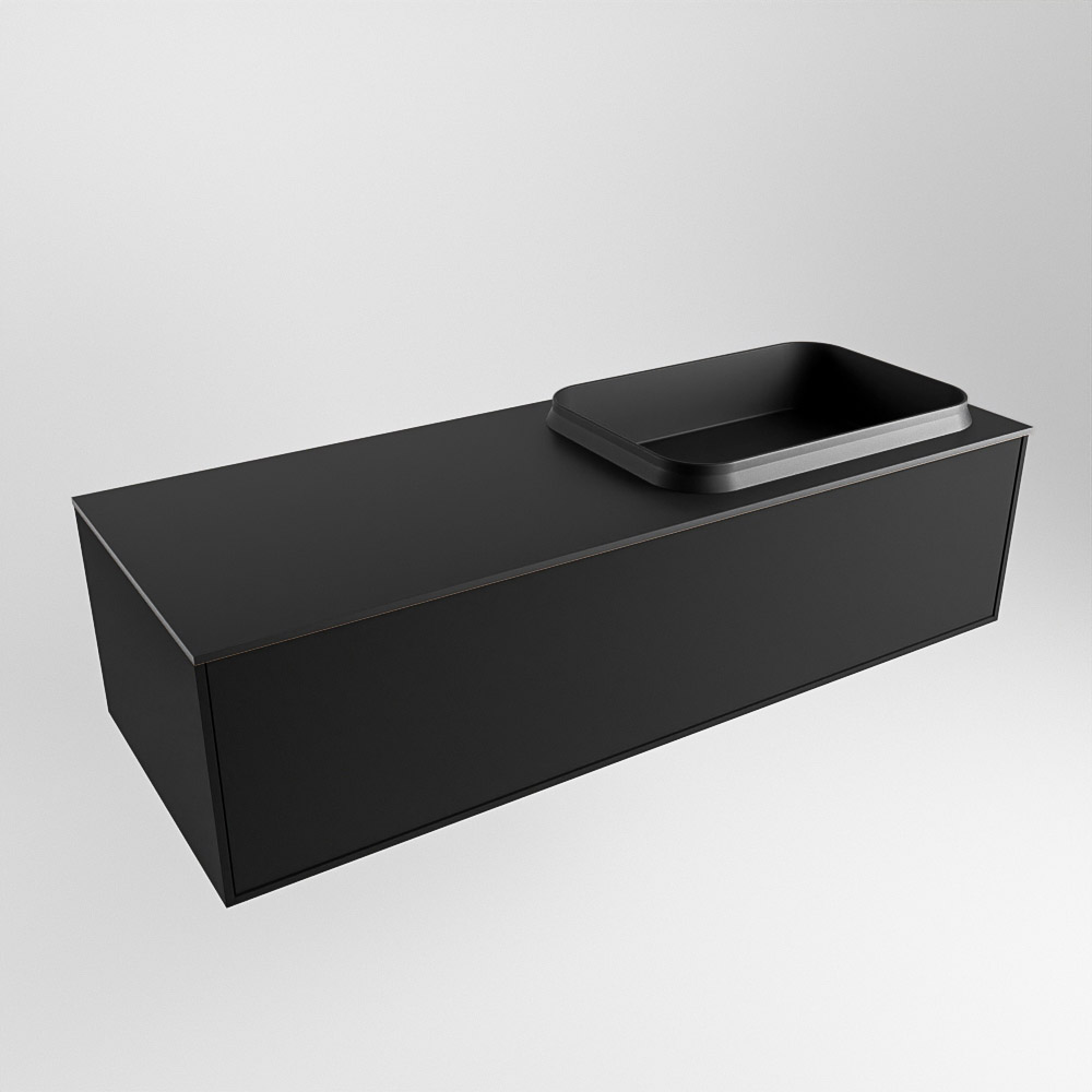 MONDIAZ ERIN 120cm mueble de baño color Urban 1 cajón. Lavabo RIDGE Derecho 1 orificio color Urban. 4 MONDIAZ ERIN 120cm mueble de baño color Urban 1 cajón. Lavabo RIDGE Derecho 1 orificio color Urban. - Imagen 4