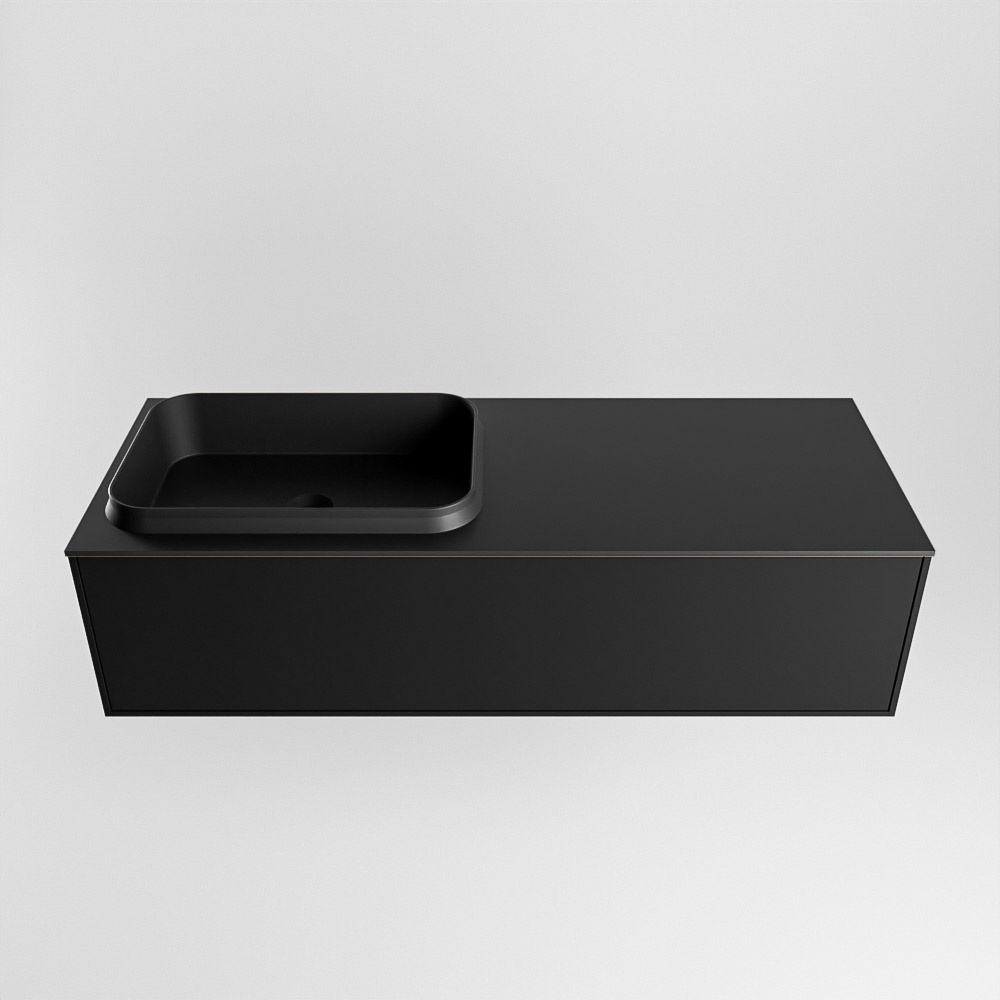 MONDIAZ ERIN 120cm mueble de baño color Urban 1 cajón. Lavabo RIDGE Izquierda sin orificio color Urban. 5 MONDIAZ ERIN 120cm mueble de baño color Urban 1 cajón. Lavabo RIDGE Izquierda sin orificio color Urban. - Imagen 5
