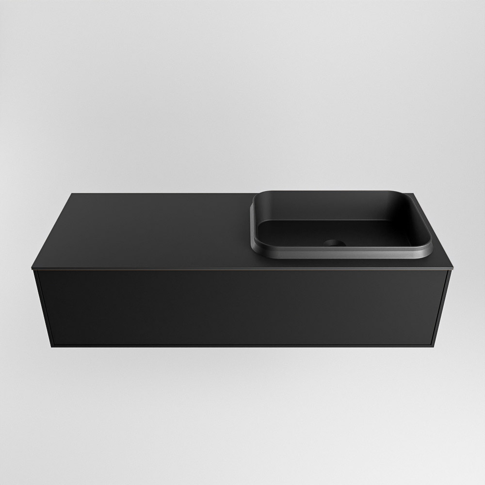 MONDIAZ ERIN 120cm mueble de baño color Urban 1 cajón. Lavabo RIDGE Derecho 1 orificio color Urban. 5 MONDIAZ ERIN 120cm mueble de baño color Urban 1 cajón. Lavabo RIDGE Derecho 1 orificio color Urban. - Imagen 5