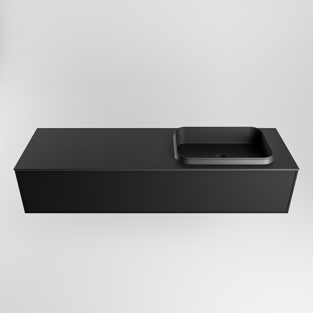 MONDIAZ ERIN 150cm mueble de baño color Urban 1 cajón. Lavabo RIDGE Derecho 1 orificio color Urban. 5 MONDIAZ ERIN 150cm mueble de baño color Urban 1 cajón. Lavabo RIDGE Derecho 1 orificio color Urban. - Imagen 5