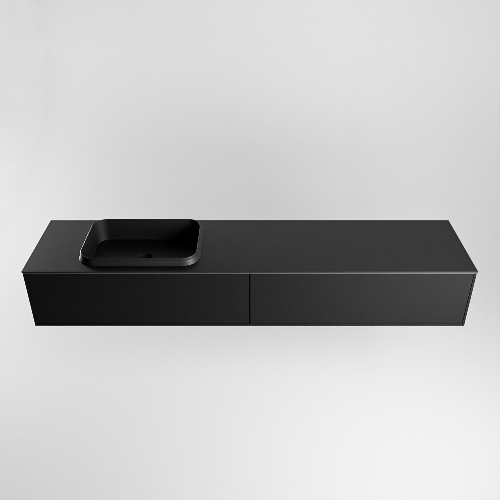 MONDIAZ ERIN 200cm mueble de baño color Urban 2 cajones. Lavabo RIDGE Izquierda 1 orificio color Urban. 5 MONDIAZ ERIN 200cm mueble de baño color Urban 2 cajones. Lavabo RIDGE Izquierda 1 orificio color Urban. - Imagen 5