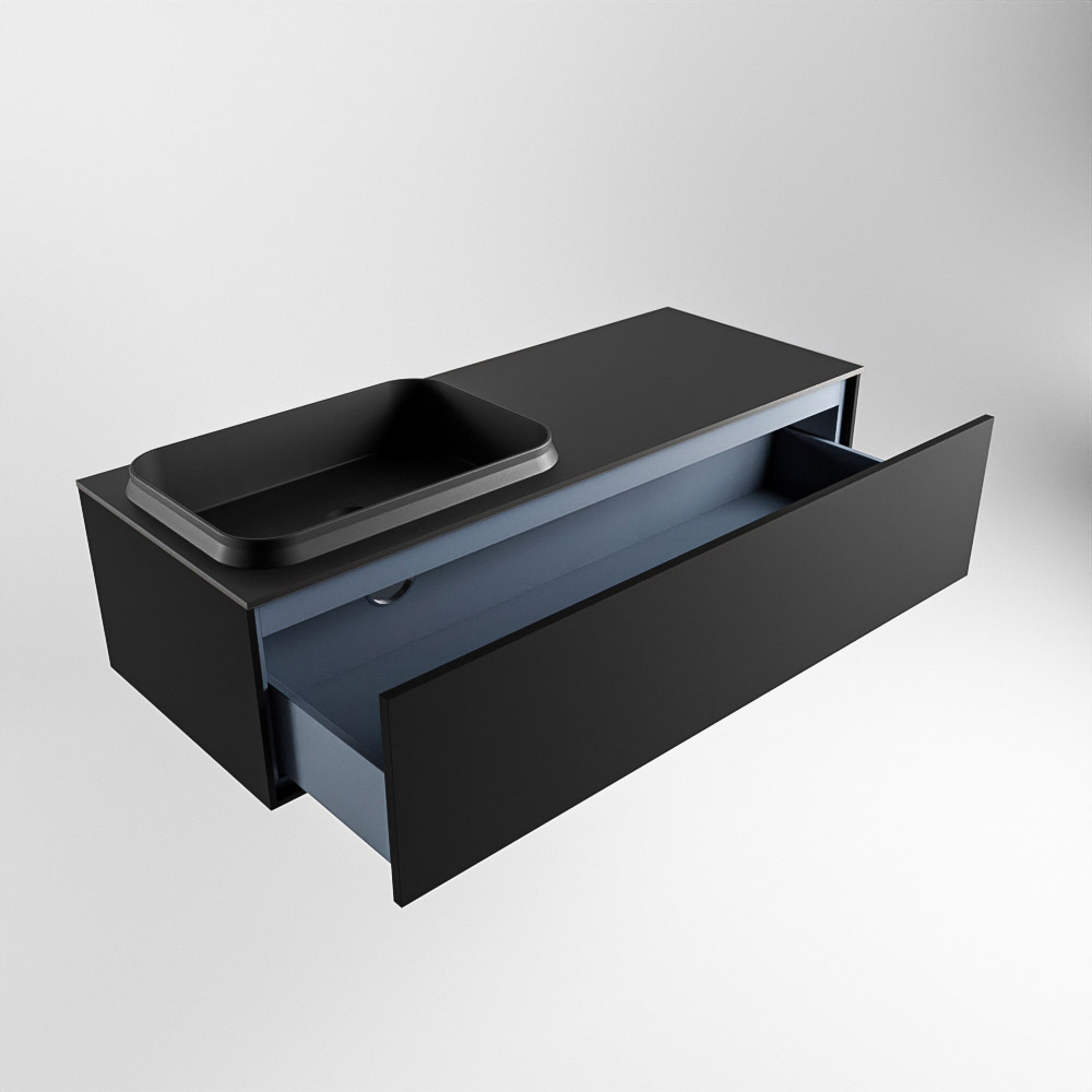 MONDIAZ ERIN 120cm mueble de baño color Urban 1 cajón. Lavabo RIDGE Izquierda sin orificio color Urban. 6 MONDIAZ ERIN 120cm mueble de baño color Urban 1 cajón. Lavabo RIDGE Izquierda sin orificio color Urban. - Imagen 6