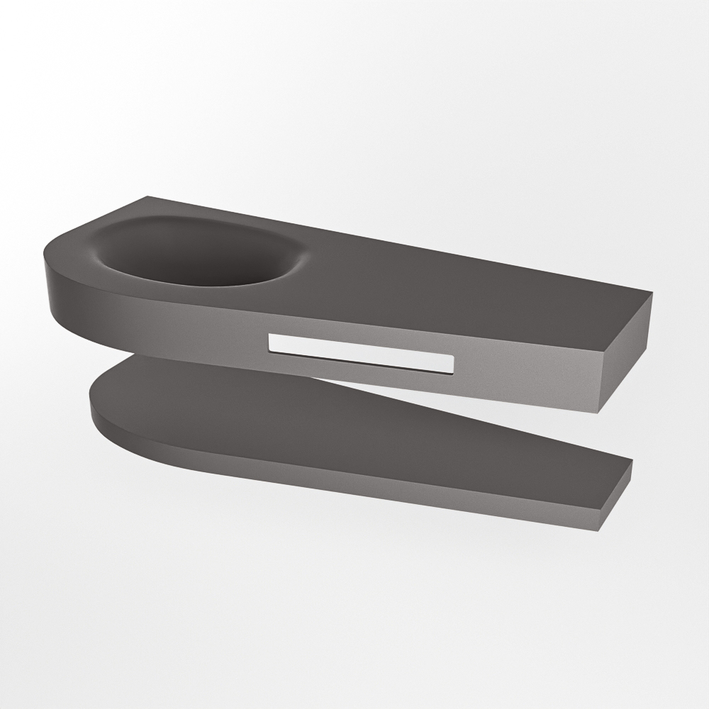 MONDIAZ RIVA 120cm lavabo con estante color Dark Grey. Lavabo DULCET Izquierda sin orificio, color Dark Grey. 6 MONDIAZ RIVA 120cm lavabo con estante color Dark Grey. Lavabo DULCET Izquierda sin orificio, color Dark Grey. - Imagen 6