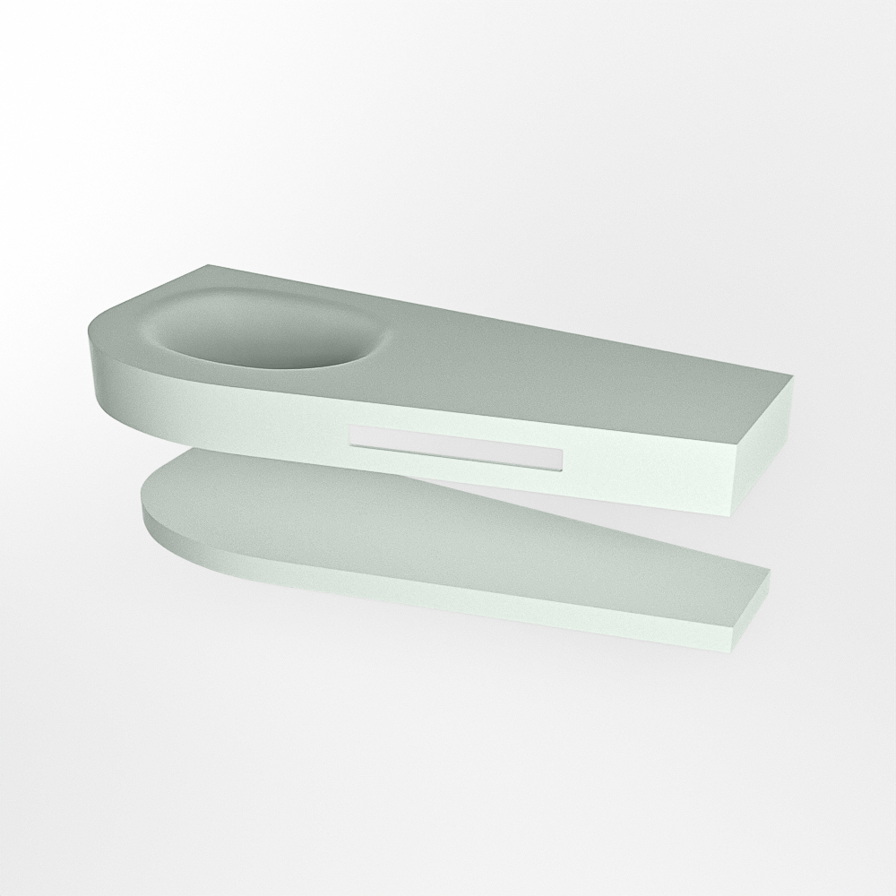 MONDIAZ RIVA 120cm lavabo con estante color Greey. Lavabo DULCET Izquierda 1 orificio, color Greey. 6 MONDIAZ RIVA 120cm lavabo con estante color Greey. Lavabo DULCET Izquierda 1 orificio, color Greey. - Imagen 6