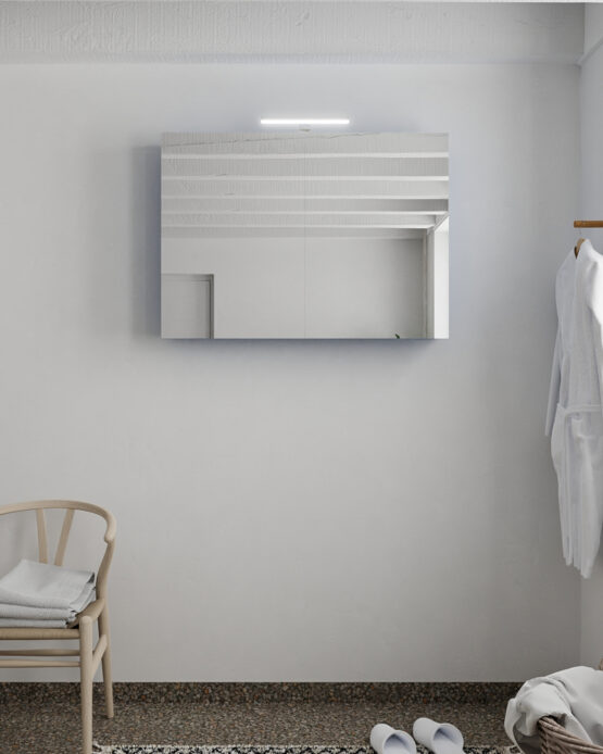 MONDIAZ CUBB Camerino 100x70x16cm color Jeans con 2 puertas.