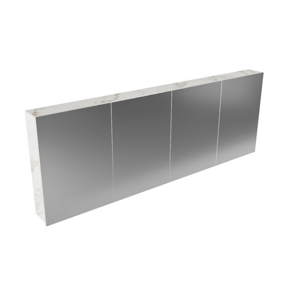 MONDIAZ CUBB Camerino 200x70x16cm color Carrara con 4 puertas.