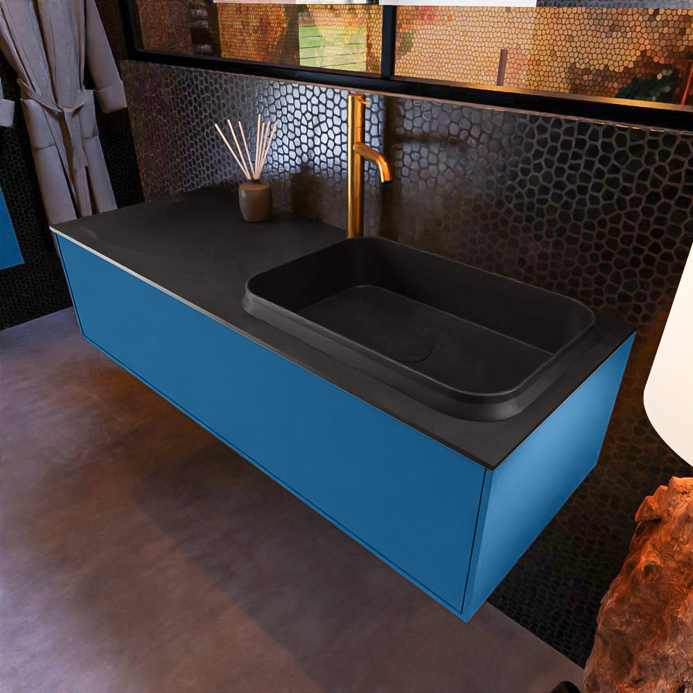 MONDIAZ ERIN 120cm mueble de baño color Jeans 1 cajón. Lavabo RIDGE Derecho 1 orificio color Urban. 1 MONDIAZ ERIN 120cm mueble de baño color Jeans 1 cajón. Lavabo RIDGE Derecho 1 orificio color Urban.