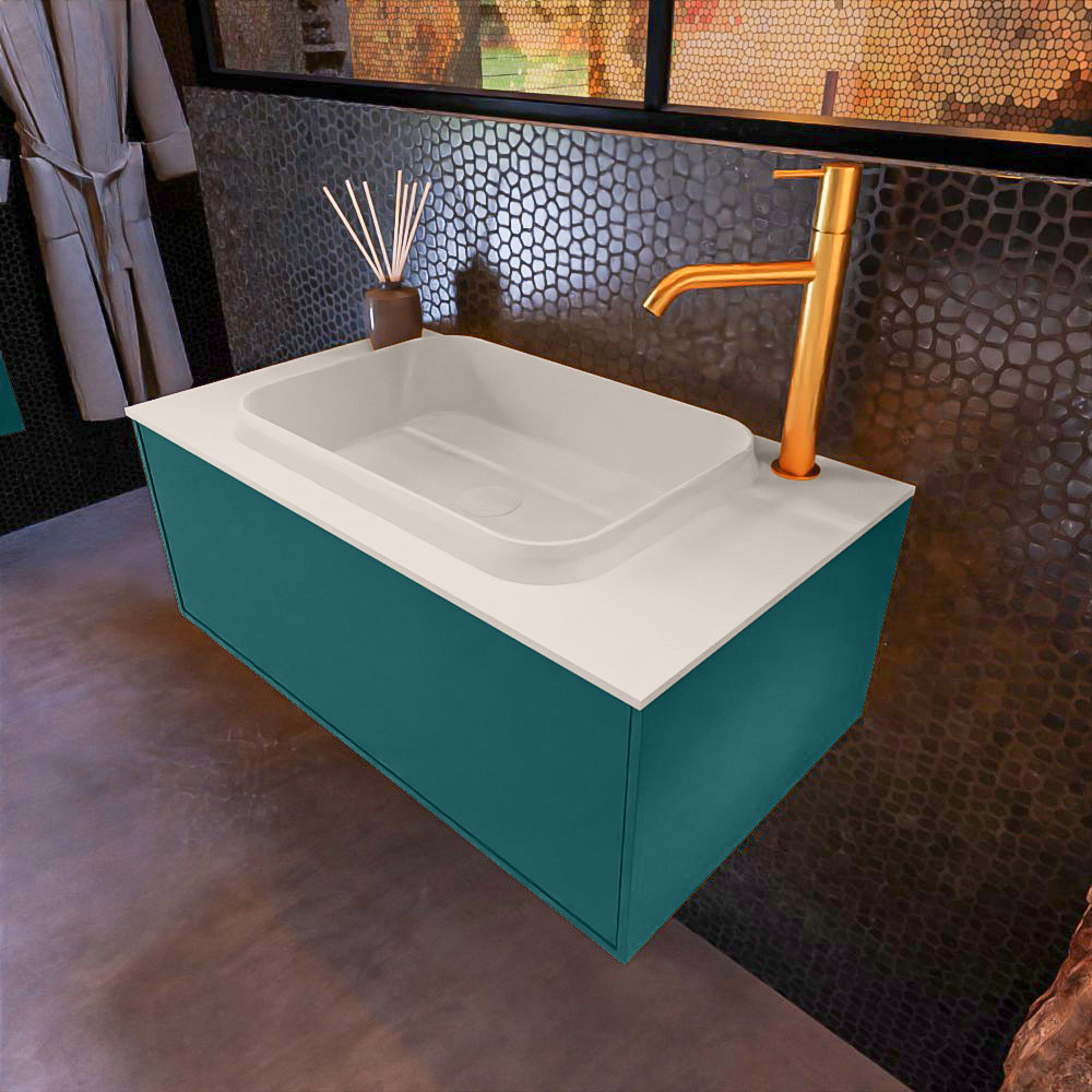 MONDIAZ ERIN 80cm mueble de baño color Smag 1 cajón. Lavabo RIDGE Centro 1 orificio color Linen. 1 MONDIAZ ERIN 80cm mueble de baño color Smag 1 cajón. Lavabo RIDGE Centro 1 orificio color Linen.