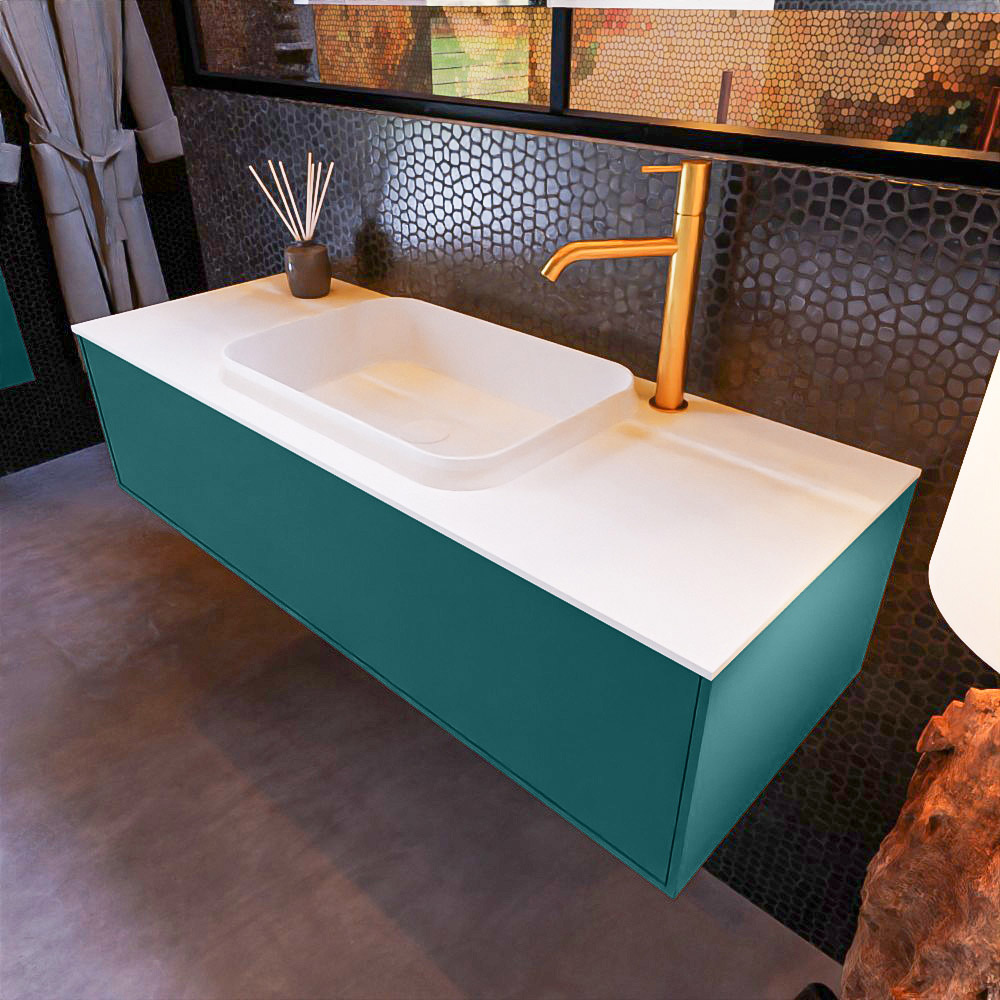 MONDIAZ ERIN 120cm mueble de baño color Smag 1 cajón. Lavabo RIDGE Centro 1 orificio color Talc. 1 MONDIAZ ERIN 120cm mueble de baño color Smag 1 cajón. Lavabo RIDGE Centro 1 orificio color Talc.