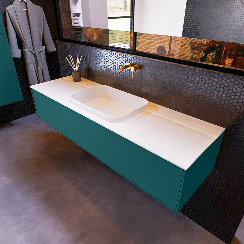 MONDIAZ ERIN 150cm mueble de baño color Smag 1 cajón. Lavabo RIDGE Centro sin orificio color Talc. 1 MONDIAZ ERIN 150cm mueble de baño color Smag 1 cajón. Lavabo RIDGE Centro sin orificio color Talc.