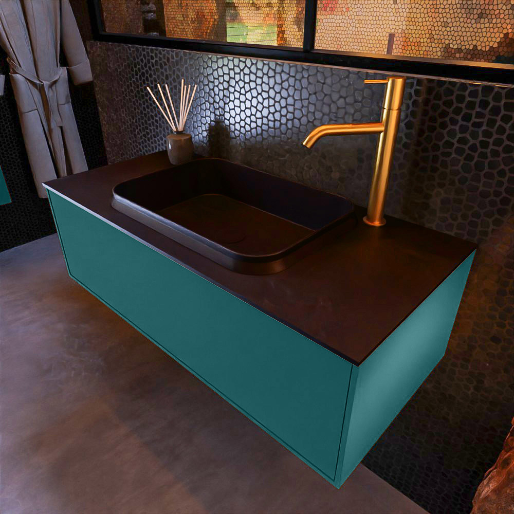 MONDIAZ ERIN 100cm mueble de baño color Smag 1 cajón. Lavabo RIDGE Centro 1 orificio color Urban. 1 MONDIAZ ERIN 100cm mueble de baño color Smag 1 cajón. Lavabo RIDGE Centro 1 orificio color Urban.