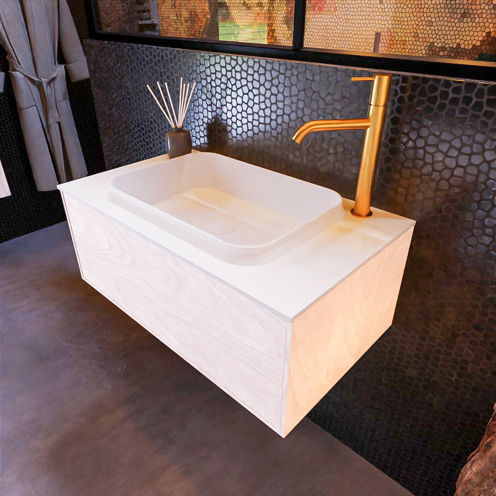 MONDIAZ ERIN 80cm mueble de baño color Underlayment 1 cajón. Lavabo RIDGE Centro 1 orificio color Talc. 1 MONDIAZ ERIN 80cm mueble de baño color Underlayment 1 cajón. Lavabo RIDGE Centro 1 orificio color Talc.