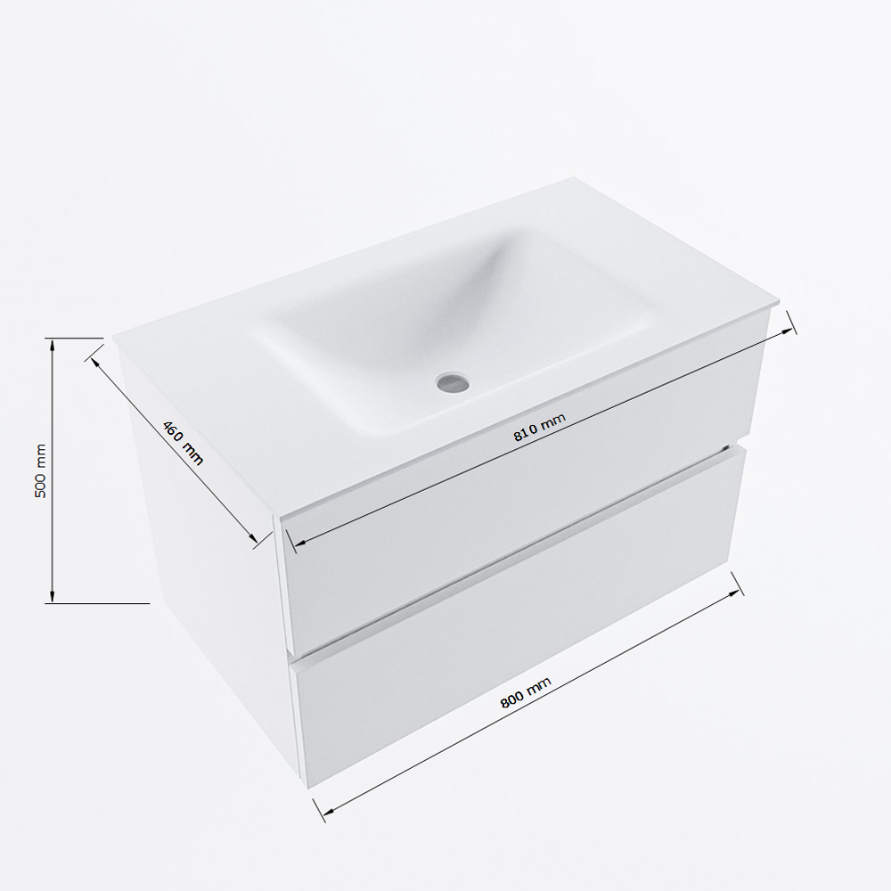 MONDIAZ VICA 80cm mueble de baño Oro 2 cajones. Lavabo CLOUD Centro sin orificio, color Talc. 8 MONDIAZ VICA 80cm mueble de baño Oro 2 cajones. Lavabo CLOUD Centro sin orificio, color Talc. - Imagen 8