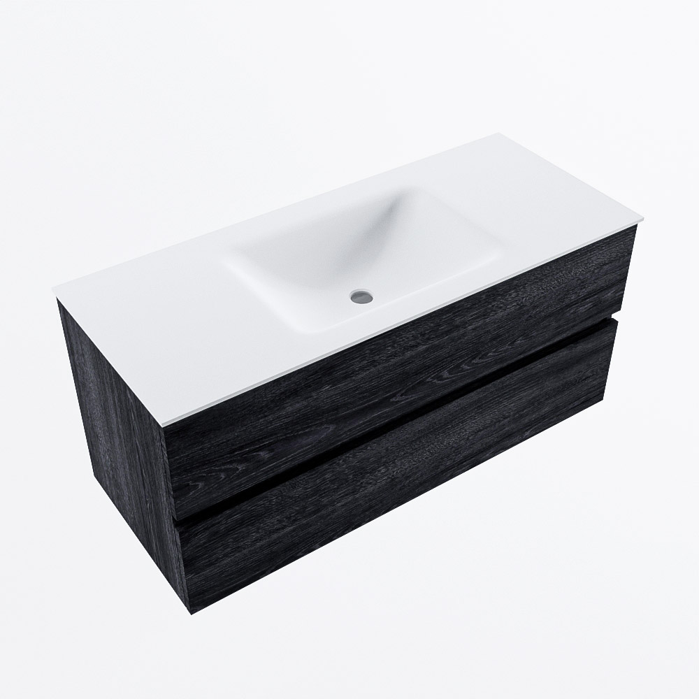 MONDIAZ VICA 110cm mueble de baño Antracite 2 cajones. Lavabo CLOUD Centro 1 orificio, color Talc. 6 MONDIAZ VICA 110cm mueble de baño Antracite 2 cajones. Lavabo CLOUD Centro 1 orificio, color Talc. - Imagen 6