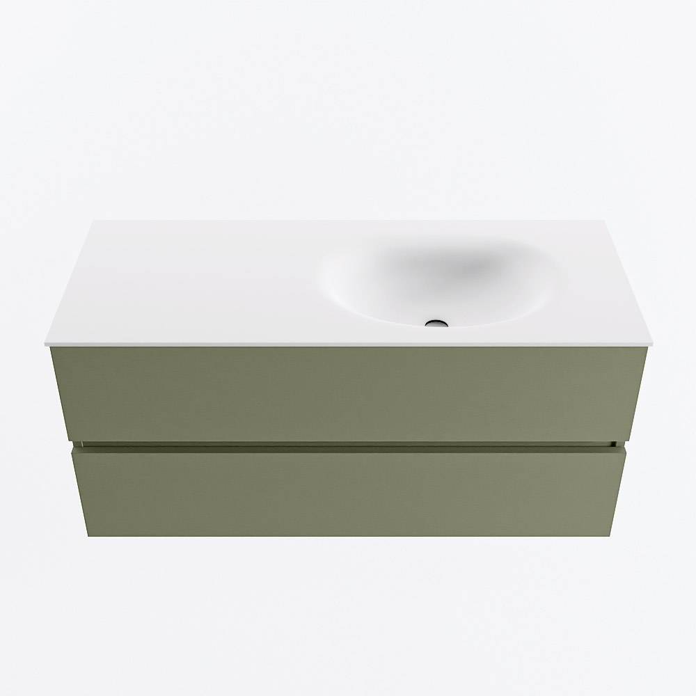 MONDIAZ VICA 110cm mueble de baño Army 2 cajones. Lavabo MOON Derecho 1 orificio, color Talc. 5 MONDIAZ VICA 110cm mueble de baño Army 2 cajones. Lavabo MOON Derecho 1 orificio, color Talc. - Imagen 5