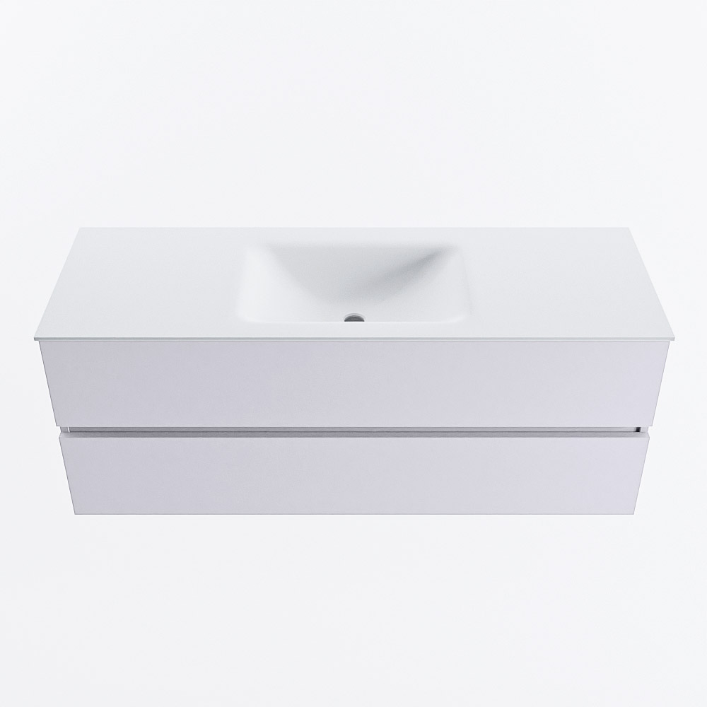 MONDIAZ VICA 130cm mueble de baño Cale 2 cajones. Lavabo CLOUD Centro 1 orificio, color Talc. 5 MONDIAZ VICA 130cm mueble de baño Cale 2 cajones. Lavabo CLOUD Centro 1 orificio, color Talc. - Imagen 5