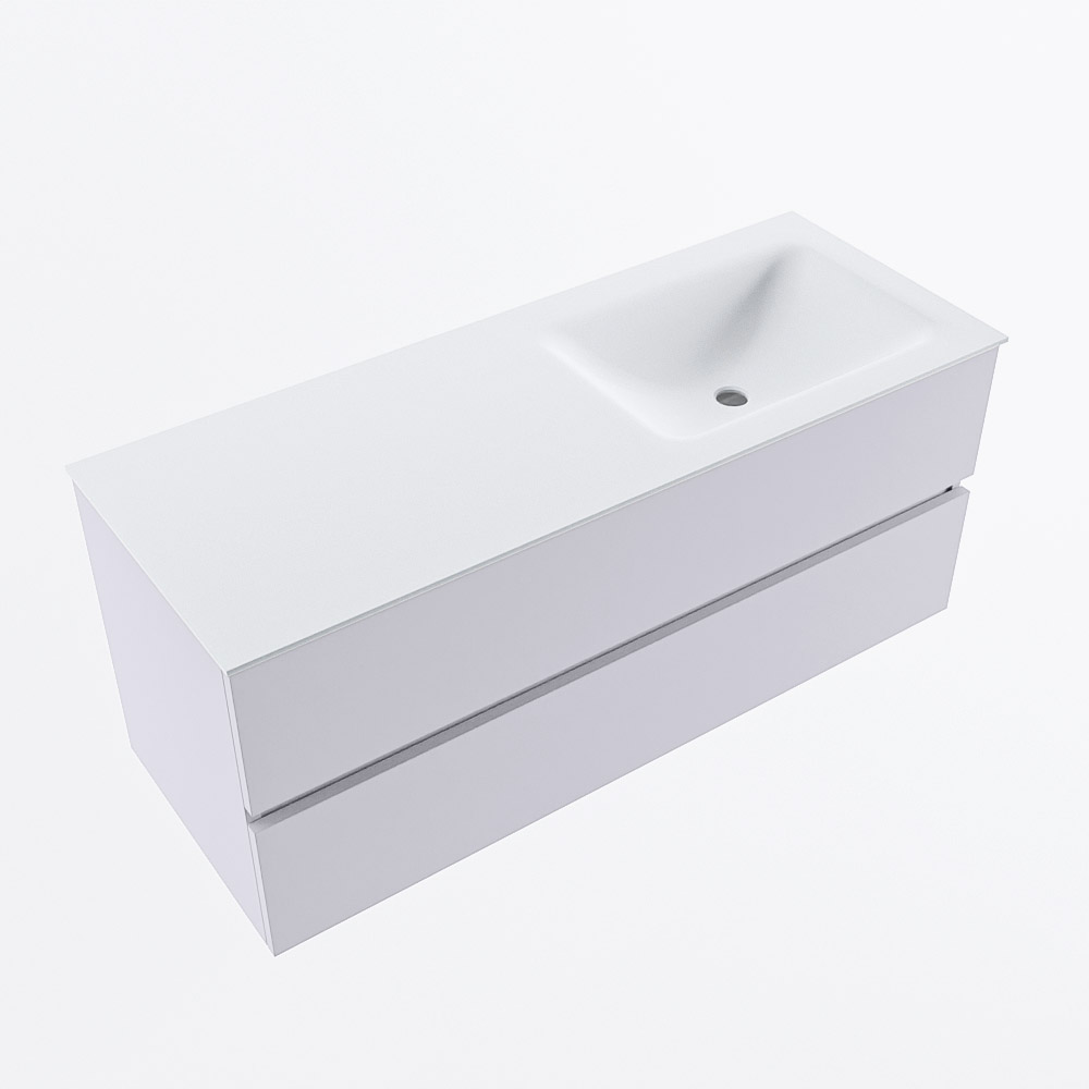 MONDIAZ VICA 120cm mueble de baño Cale 2 cajones. Lavabo CLOUD Derecho sin orificio, color Talc. 6 MONDIAZ VICA 120cm mueble de baño Cale 2 cajones. Lavabo CLOUD Derecho sin orificio, color Talc. - Imagen 6