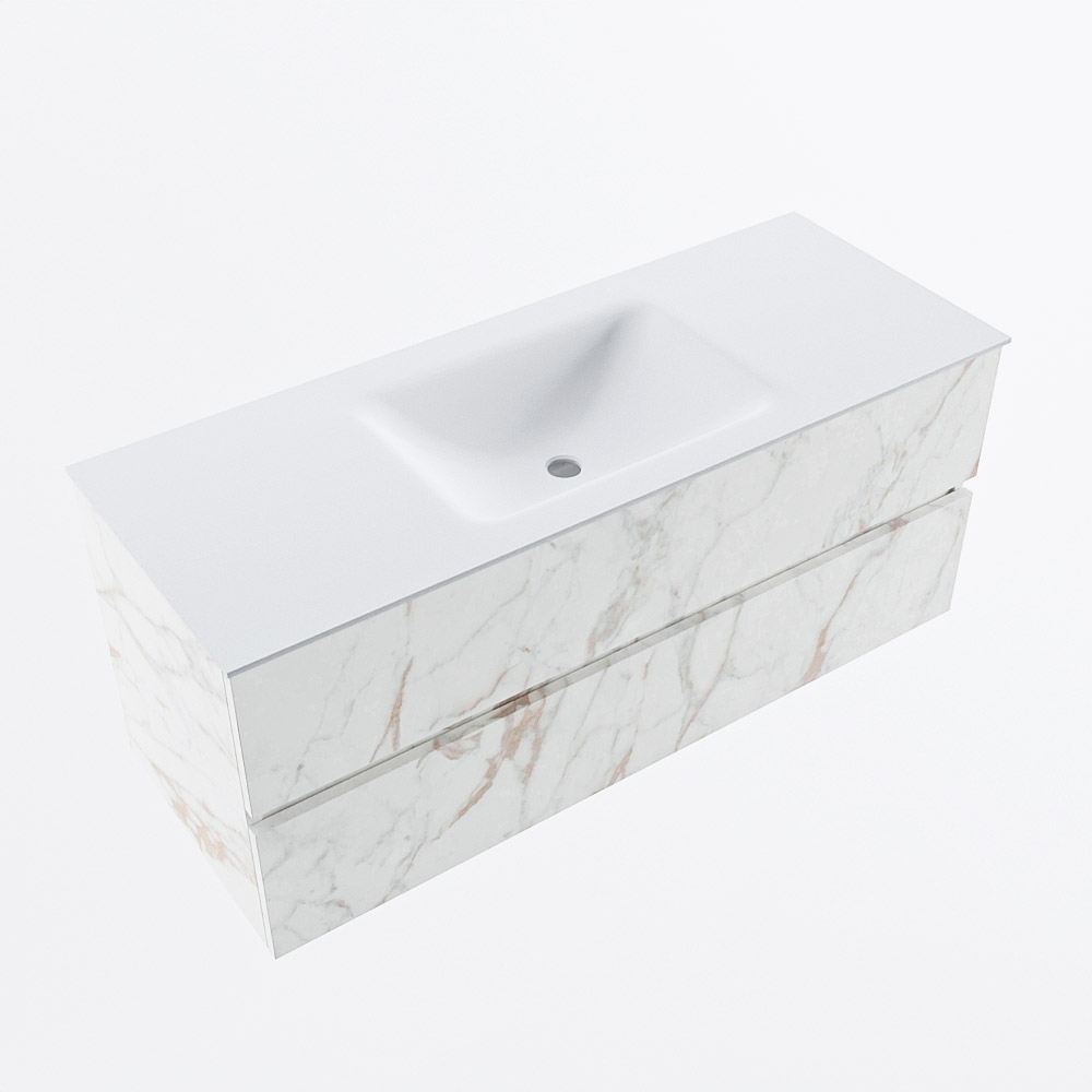 MONDIAZ VICA 120cm mueble de baño Carrara 2 cajones. Lavabo CLOUD Centro sin orificio, color Talc. 6 MONDIAZ VICA 120cm mueble de baño Carrara 2 cajones. Lavabo CLOUD Centro sin orificio, color Talc. - Imagen 6