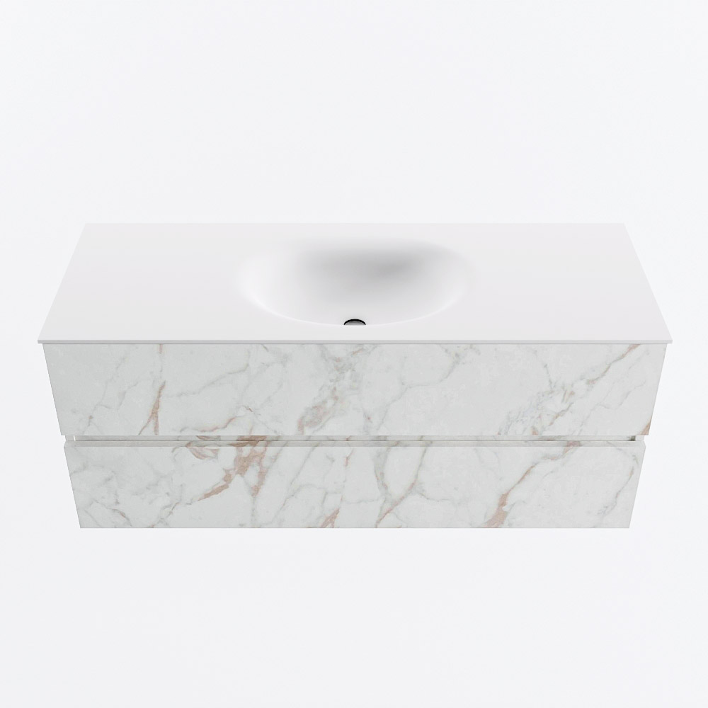 MONDIAZ VICA 120cm mueble de baño Carrara 2 cajones. Lavabo MOON Centro 1 orificio, color Talc. 5 MONDIAZ VICA 120cm mueble de baño Carrara 2 cajones. Lavabo MOON Centro 1 orificio, color Talc. - Imagen 5