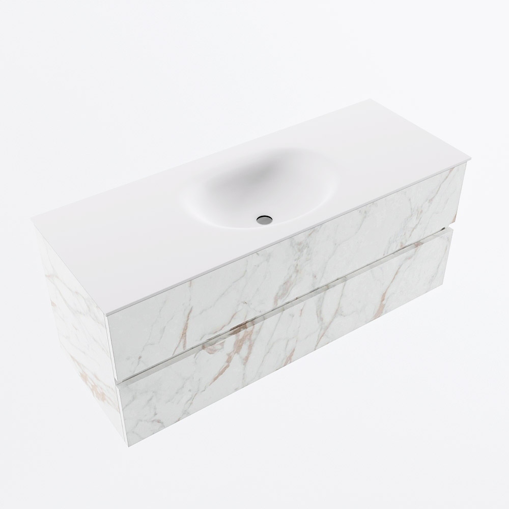 MONDIAZ VICA 120cm mueble de baño Carrara 2 cajones. Lavabo MOON Centro 1 orificio, color Talc. 6 MONDIAZ VICA 120cm mueble de baño Carrara 2 cajones. Lavabo MOON Centro 1 orificio, color Talc. - Imagen 6