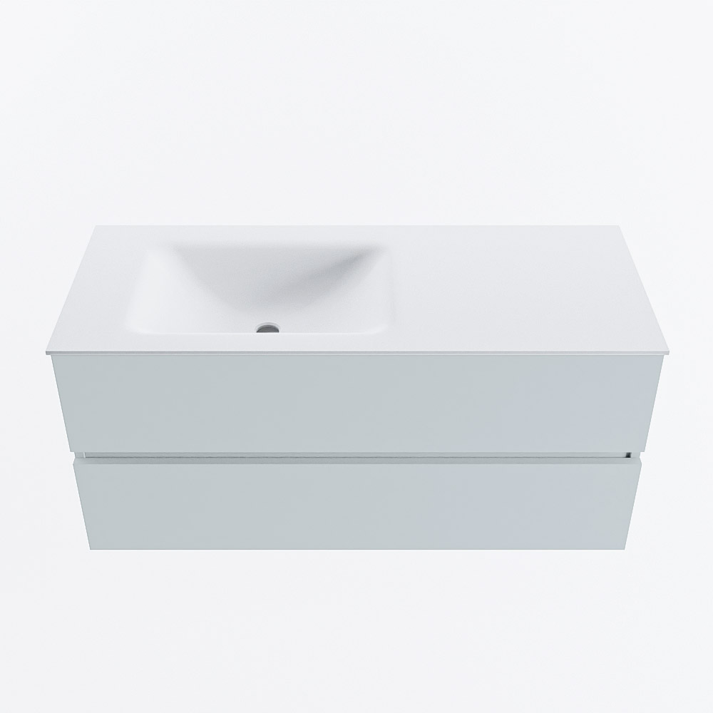 MONDIAZ VICA 110cm mueble de baño Clay 2 cajones. Lavabo CLOUD Izquierda 1 orificio, color Talc. 5 MONDIAZ VICA 110cm mueble de baño Clay 2 cajones. Lavabo CLOUD Izquierda 1 orificio, color Talc. - Imagen 5