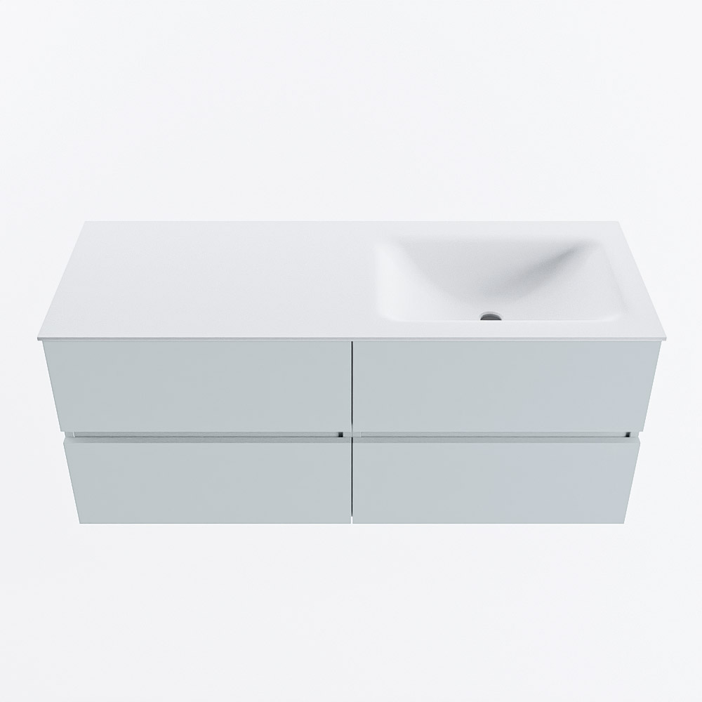 MONDIAZ VICA 120cm mueble de baño Clay 4 cajones. Lavabo CLOUD Derecho 1 orificio, color Talc. 5 MONDIAZ VICA 120cm mueble de baño Clay 4 cajones. Lavabo CLOUD Derecho 1 orificio, color Talc. - Imagen 5