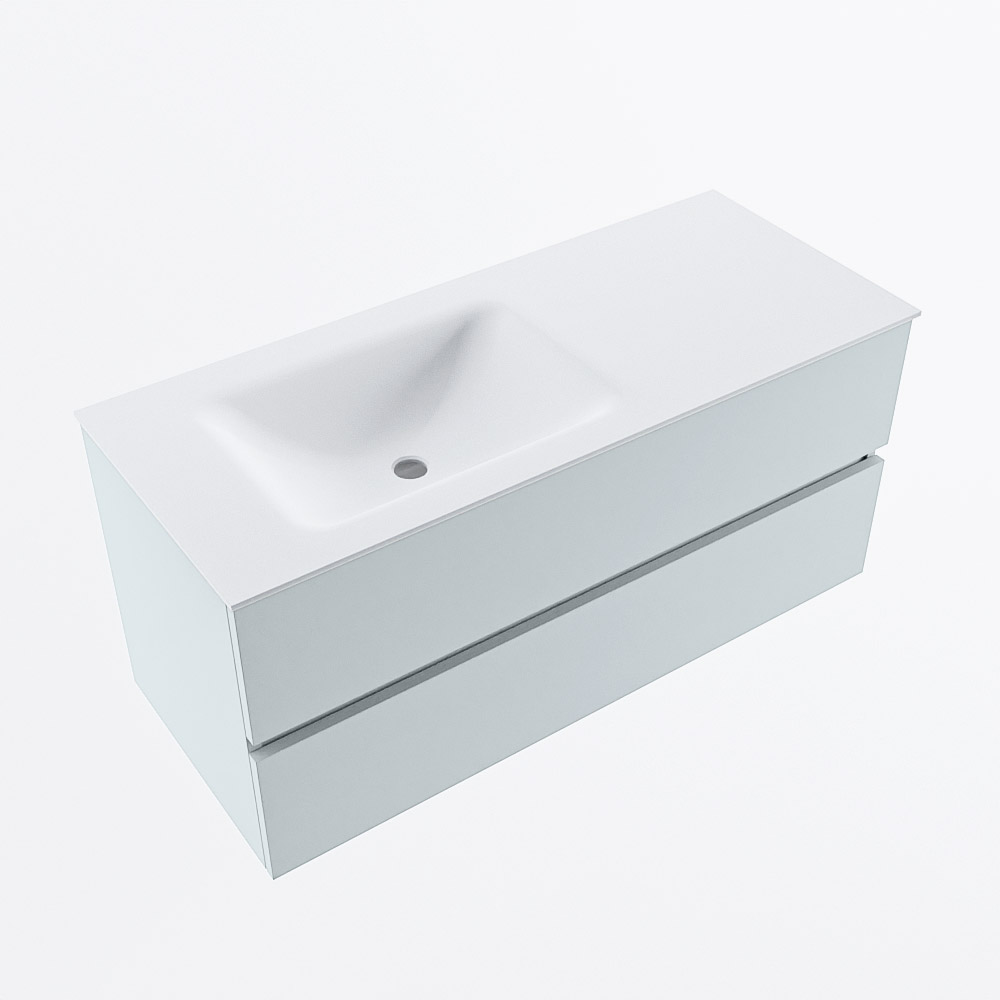 MONDIAZ VICA 110cm mueble de baño Clay 2 cajones. Lavabo CLOUD Izquierda 1 orificio, color Talc. 6 MONDIAZ VICA 110cm mueble de baño Clay 2 cajones. Lavabo CLOUD Izquierda 1 orificio, color Talc. - Imagen 6