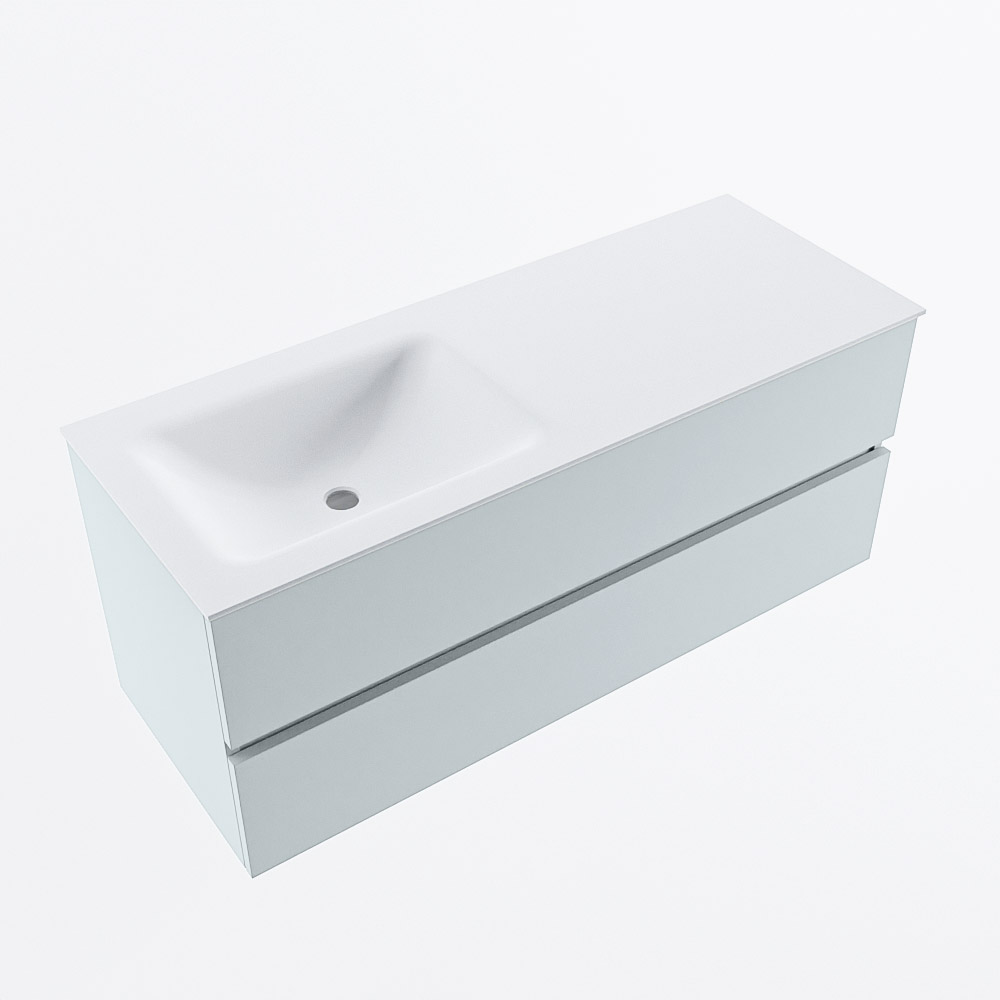 MONDIAZ VICA 120cm mueble de baño Clay 2 cajones. Lavabo CLOUD Izquierda 1 orificio, color Talc. 6 MONDIAZ VICA 120cm mueble de baño Clay 2 cajones. Lavabo CLOUD Izquierda 1 orificio, color Talc. - Imagen 6