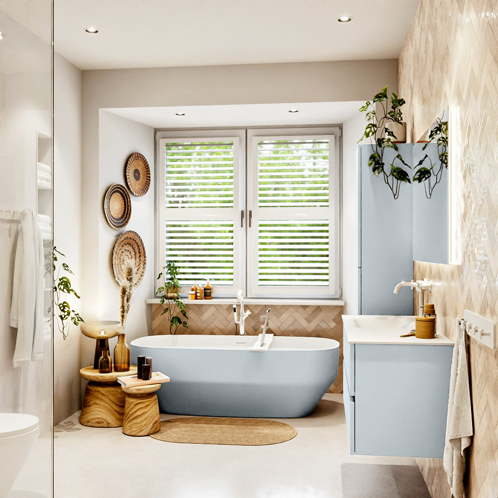 MONDIAZ VICA 110cm mueble de baño Clay 2 cajones. Lavabo CLOUD Izquierda 1 orificio, color Talc. 3 MONDIAZ VICA 110cm mueble de baño Clay 2 cajones. Lavabo CLOUD Izquierda 1 orificio, color Talc. - Imagen 3