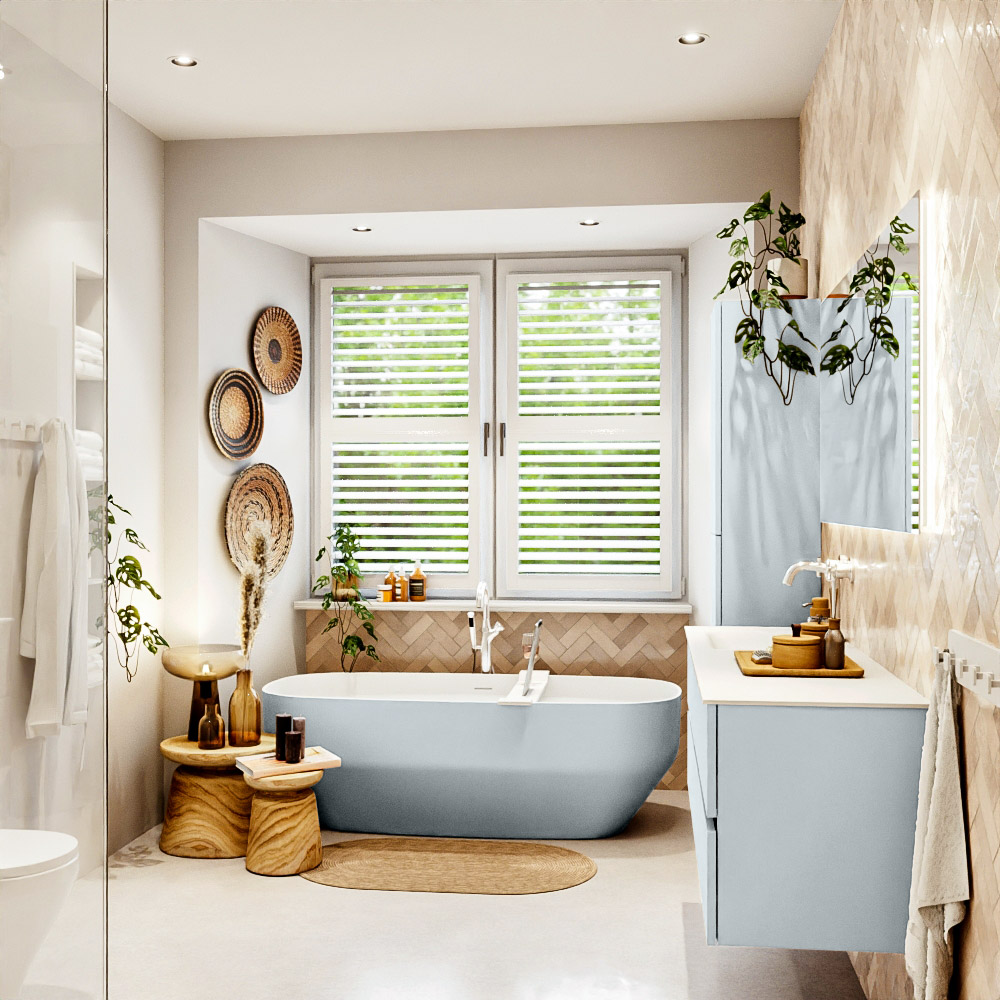 MONDIAZ VICA 150cm mueble de baño Clay 2 cajones. Lavabo CLOUD Izquierda 1 orificio, color Talc. 3 MONDIAZ VICA 150cm mueble de baño Clay 2 cajones. Lavabo CLOUD Izquierda 1 orificio, color Talc. - Imagen 3