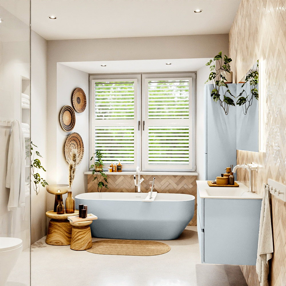MONDIAZ VICA 120cm mueble de baño Clay 4 cajones. Lavabo CLOUD Derecho 1 orificio, color Talc. 3 MONDIAZ VICA 120cm mueble de baño Clay 4 cajones. Lavabo CLOUD Derecho 1 orificio, color Talc. - Imagen 3